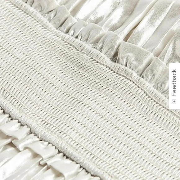 Express Metallic Pleated Halter Midi Dress - Picture 2 of 10